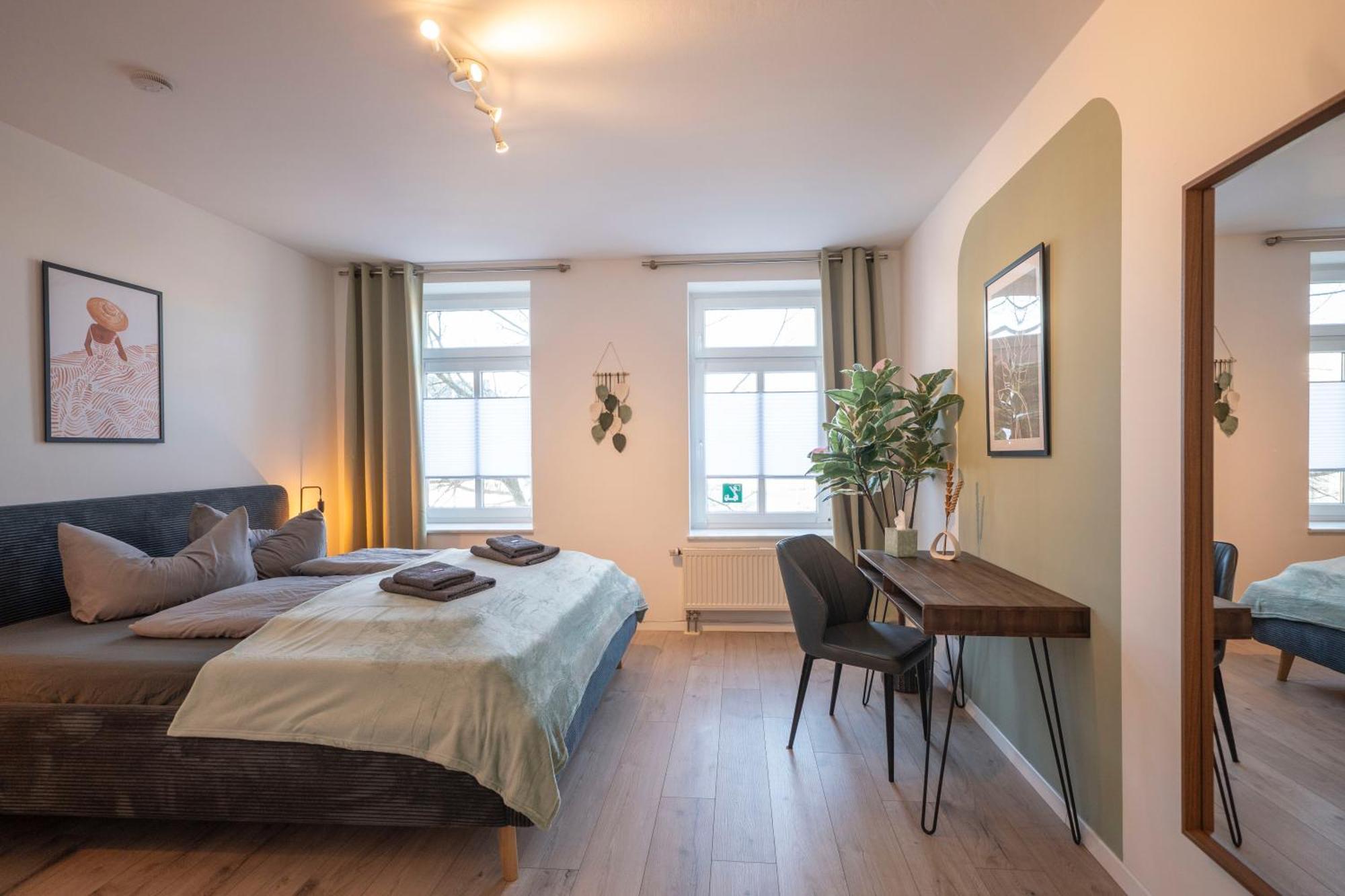Boho-Suite - Sauna, Netflix, Nespresso, Zentral, Messe Chemnitz Extérieur photo